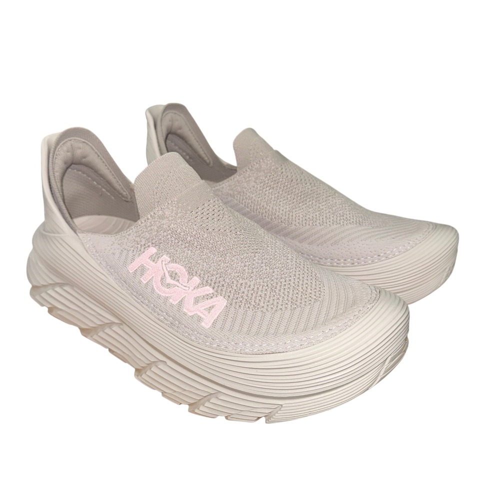 NEW Hoka Restore TC M12 / W13 Slip-On Sneakers Silver Champagne 1134532 Recovery
